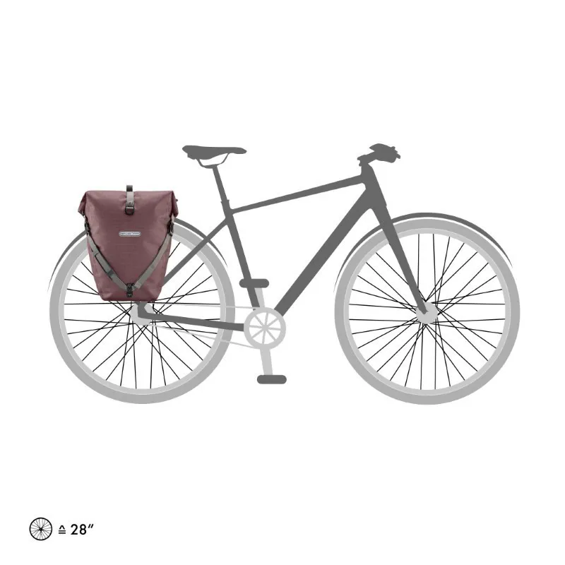 Ortlieb Back-Roller Urban Pannier QL3.1 - Ash Rose Pink-2